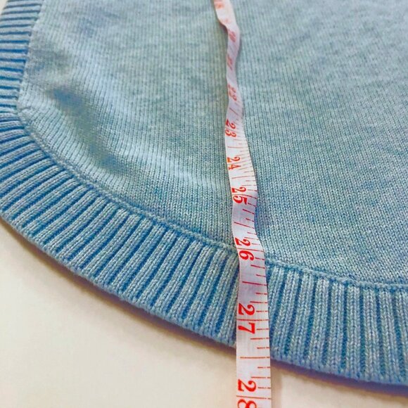 KINROSS 100% Cotton Sweater Iced Aqua Short Sleeve Round Hem Crew Neck Size L - Picture 12 of 14